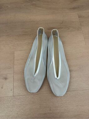 Le Monde Beryl Mesh Silver Flats